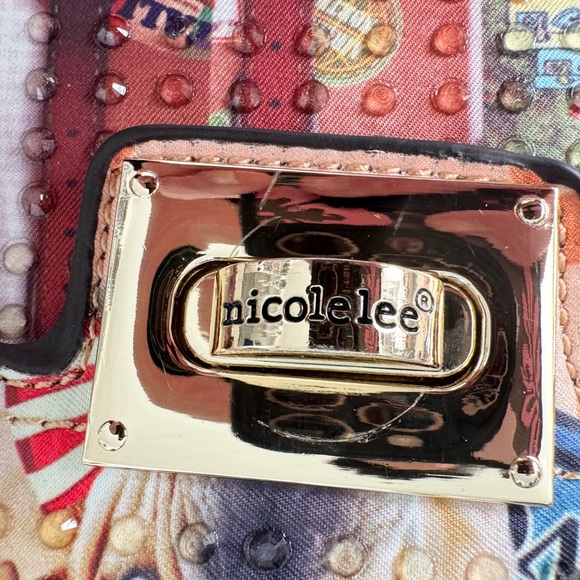 NICOLE LEE USA World Tour Dogs/Cats Hollywood Crossbody Designer Bag Purse (NWT) - Picture 4 of 16